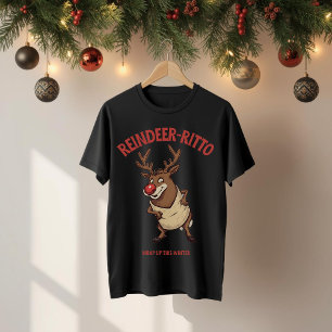 Rendier-rito – Grappige Kerst-Burrito Woordgrap Tri-Blend Shirt