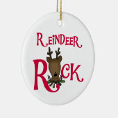 Rendier Rock Kerst Ornament (Rechts)