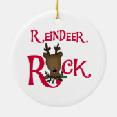 Rendier Rock Kerst Ornament (Achterkant)