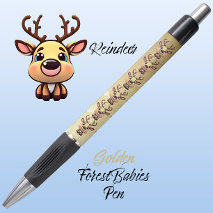 Rendier Schattige Funny Deer Woodland Animal Gold  Pen