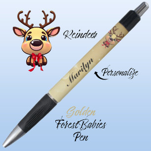 Rendier Schattige Grappig Xmas Deer w / Antlers Go Pen