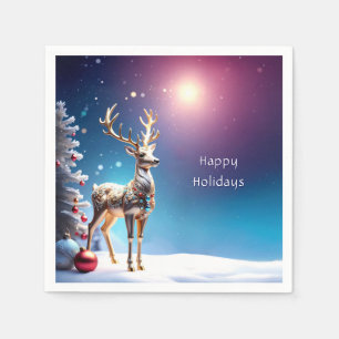 Rendier Sieraden Kerst Vakantie Servet