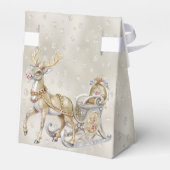 Rendier Sleigh Holiday Gift Box Bedankdoosjes (Achterkant)