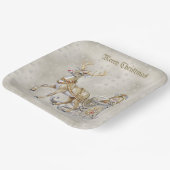 Rendier Sleigh Holiday Paper Bord (Gebogen)