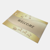 Rendier Sleigh Kerstballen Deurmat (Schuin)