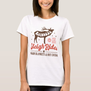 Rendier Sleigh Rides Vintage Kerstmis T-shirt