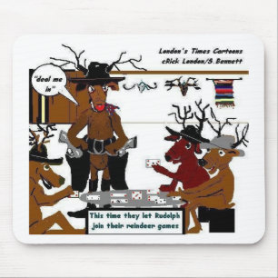 Rendier Spellen Grappige Kerstcadeaus & T-shirts Muismat