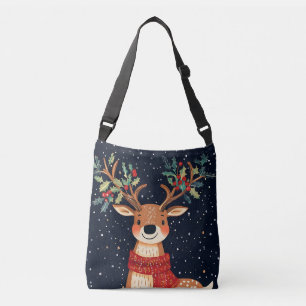 Rendier Starry Christmas Twinkle Night Crossbody Tas