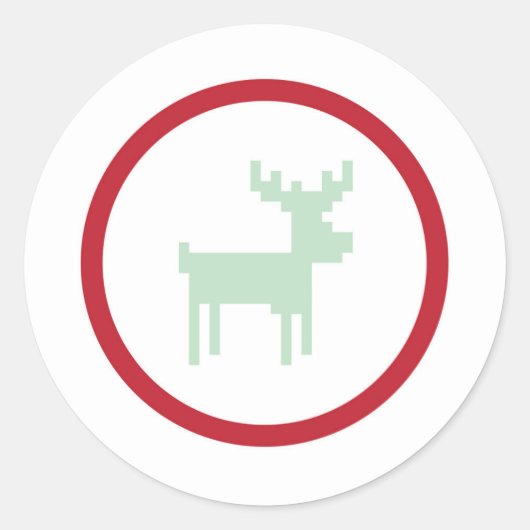 Rendier Sweater Weer Sticker (Voorkant)