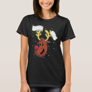 Rendier toiletpapier quarantaine kerst grappig x t-shirt