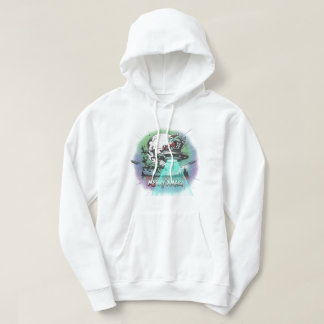 Rendier UFO Crop Hoodie: Toekomst is Nu, Festief Hoodie
