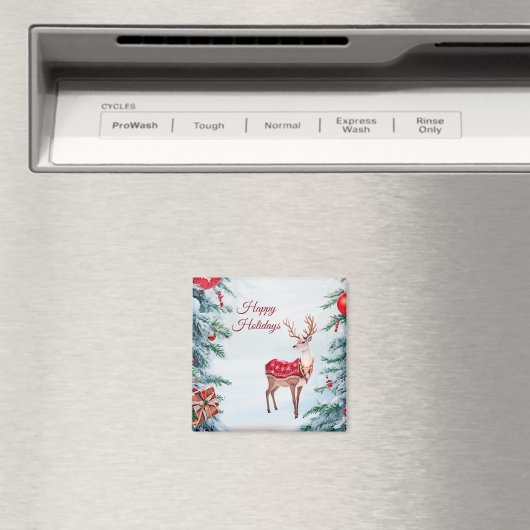 Rendier Vakantie Kerstmagneet Magneet (Insitu (Vaatwasser))