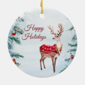 Rendier vakantie Ornament (Achterkant)