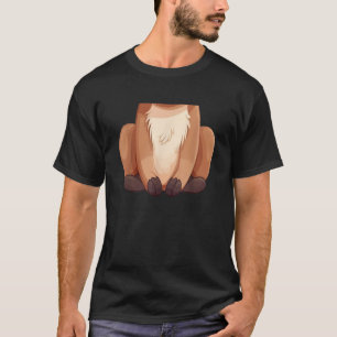 Rendier Volwassenen Kinderen Mannen Vrouwen Bruin  T-shirt