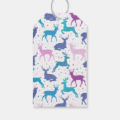 Rendier Vrolijk Kerst Snoep Pastel Cadeaulabel (Achterkant)