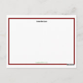 Rendier Vrolijk Kerstplaid Briefkaart (Achterkant)