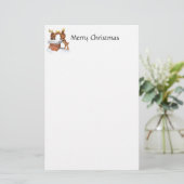 Rendier Waar is Santa Stationery Briefpapier (Staand voorkant)