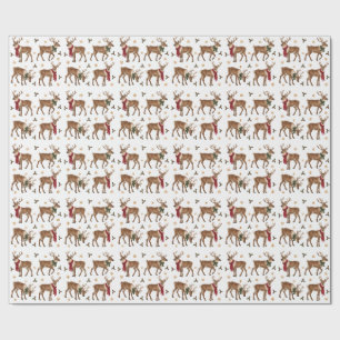 Rendier Winter Wandre Kerstcadeauverpakking Cadeaupapier