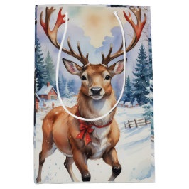 Rendier Wonderland: Vakantie Gelukzaligheid Medium Cadeauzakje