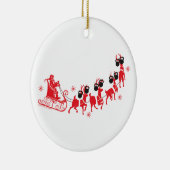 Rendier Workout Keramisch Ornament (Rechts)