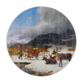 rendierbeslag in de bergen ten noorden van Røros Snijplank