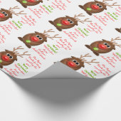 Rendierbrief van de Kerstman Cadeaupapier (Hoek)