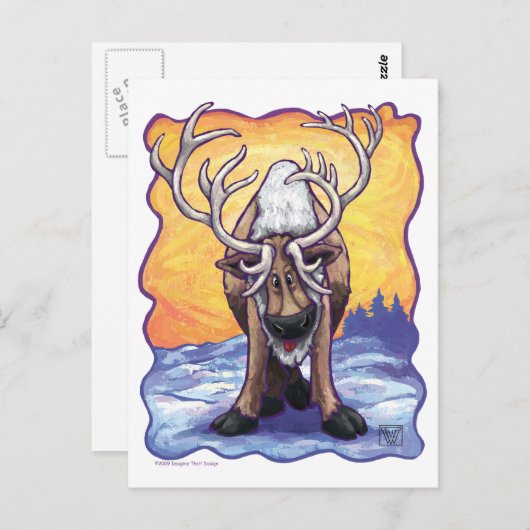 rendiercadeaus en -Accessoires Briefkaart (Voorkant / Achterkant)