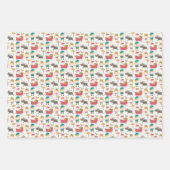 Rendierelveren en kerstkerstmis inpakpapier vel (Voorkant)