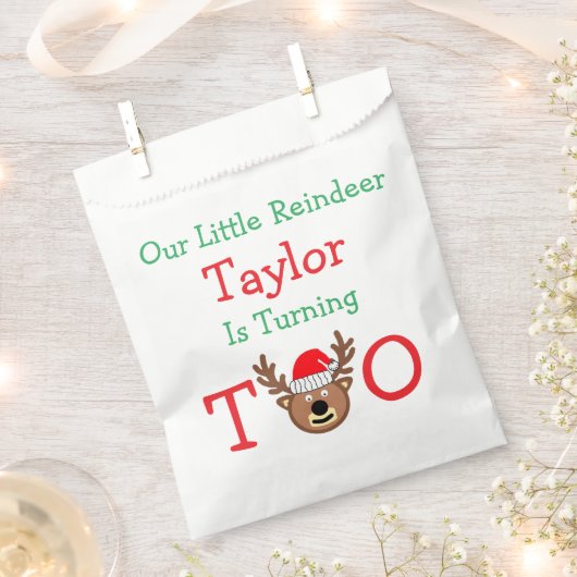 rendieren 2e verjaardag bedankzakje (Geknipt)