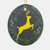 rendieren - Blitzen Keramisch Ornament (Links)