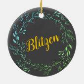 rendieren - Blitzen Keramisch Ornament (Achterkant)