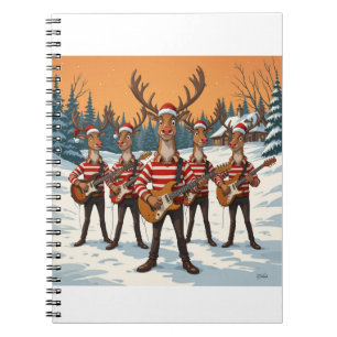 “Rendieren die gitaar spelen met Kerstmis” brengt Notitieboek