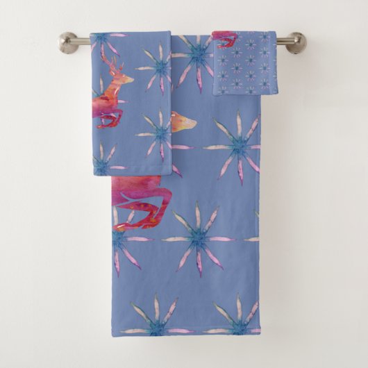 rendieren en neusvlokken bad handdoek (Insitu)