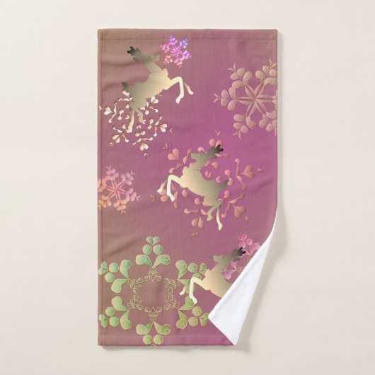 rendieren en neusvlokken bad handdoek (Handdoek)