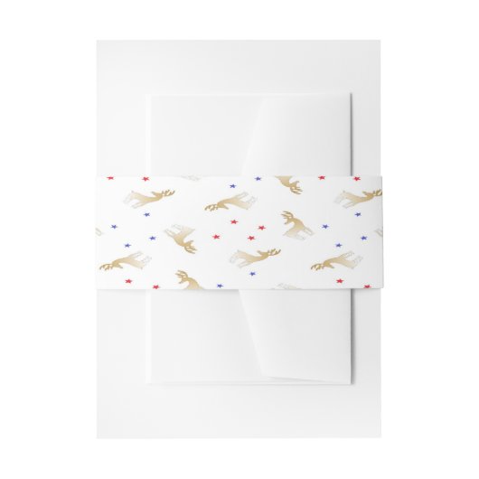 rendieren en sterren uitnodigingen wikkel (Voorkant Voorbeeld)