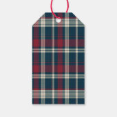 Rendieren Express Santa Claus Plaid Kerstmis Cadeaulabel (Achterkant)