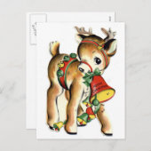 rendieren feestdagenkaart (Voorkant / Achterkant)