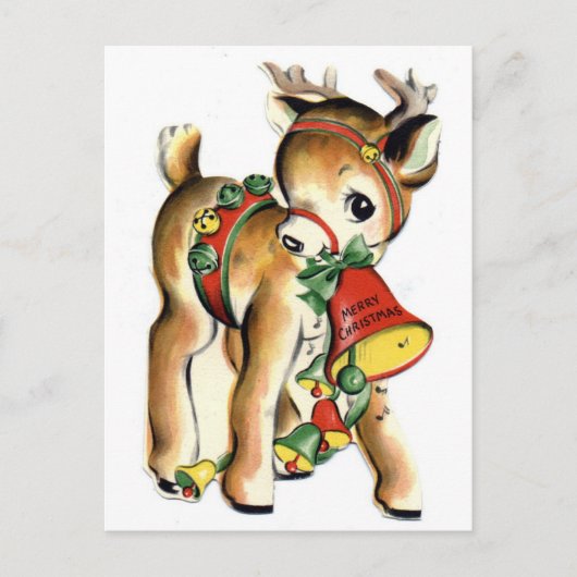 rendieren feestdagenkaart (Voorkant)