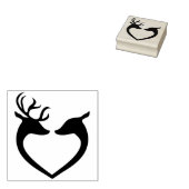 rendieren houden van kunststempel 	rubberstempel (Gestempeld)