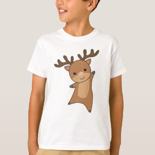 rendieren in het bos die volwassen dieren houden t-shirt
