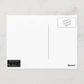 rendieren in het Briefkaart Sneeuwafdrukken (Achterkant)