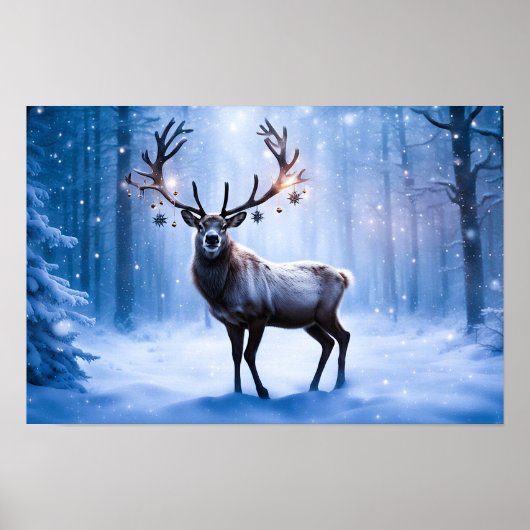 Rendieren in het Magical Forest Poster (Voorkant)