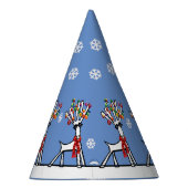 rendieren in het pet van het sneeuwfeest feesthoedjes (Rechts)