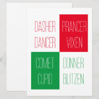 RENDIEREN NAMEN 6.5x8.75 Vlakke Kaart