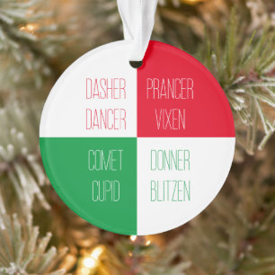 RENDIEREN NAMEN Acryl Circle Ornament