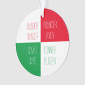 RENDIEREN NAMEN Acryl Circle Ornament (voorkant)