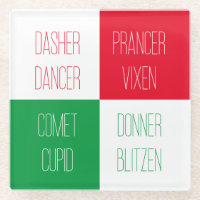 RENDIEREN NAMEN Glass Drink Onderzetter
