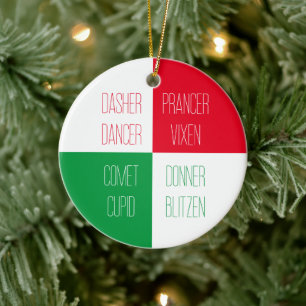 RENDIEREN NAMEN keramische cirkel Ornament