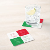 RENDIEREN NAMEN Vierkante Papier Onderzetters (Insitu)