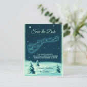 Rendieren Pulling Sinterklaas Xmas Save the Date Briefkaart (Staand voorkant)